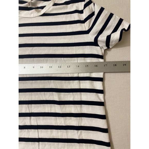 Banana Republic Womens Size Small Striped T-Shirt Casual Short Sleeve Top - Picture 5 of 6